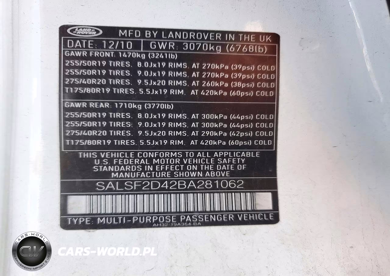 2011 Land Rover Range Rover Sport Hse VIN:SALSF2D42BA281062 - 13