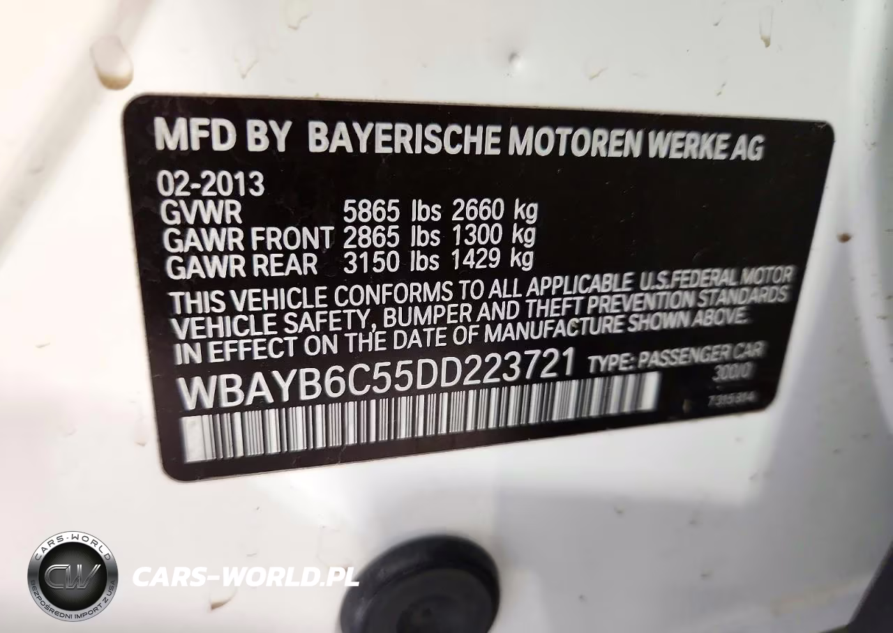 2013 BMW 750 Xi VIN:WBAYB6C55DD223721 - 12