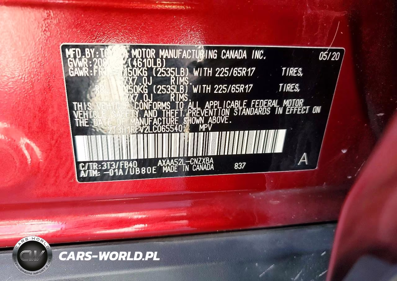 2020 Toyota Rav4 Le VIN:2T3H1RFV2LC065540 - 13