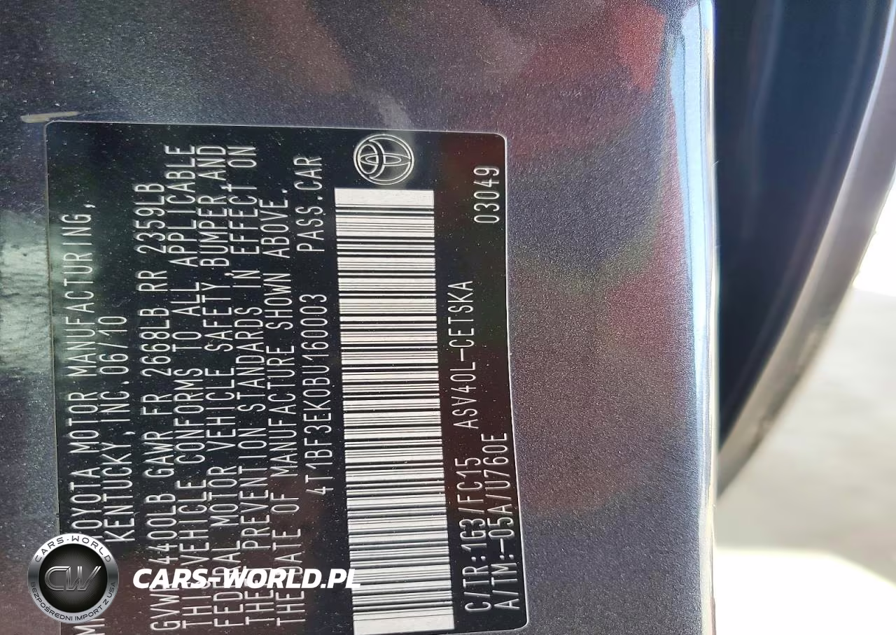 2011 Toyota Camry Se VIN:4T1BF3EK0BU160003 - 12