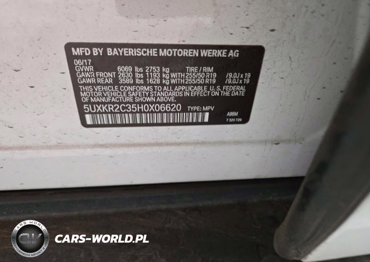 2017 BMW X5 Sdrive35I VIN:5UXKR2C35H0X06620 - 13