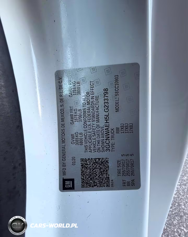 2020 Chevrolet Silverado C1500 VIN:3GCNWAEH5LG233798 - 10