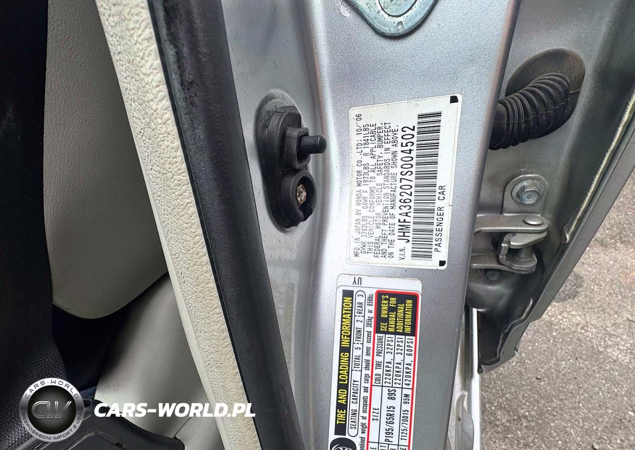 2007 Honda Civic Hybrid VIN:JHMFA36207S004502 - 10
