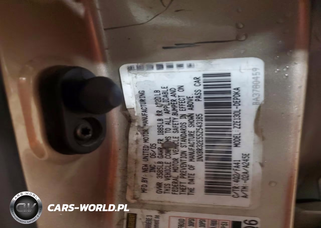 2005 Toyota Corolla Ce VIN:1NXBR32E55Z543185 - 12