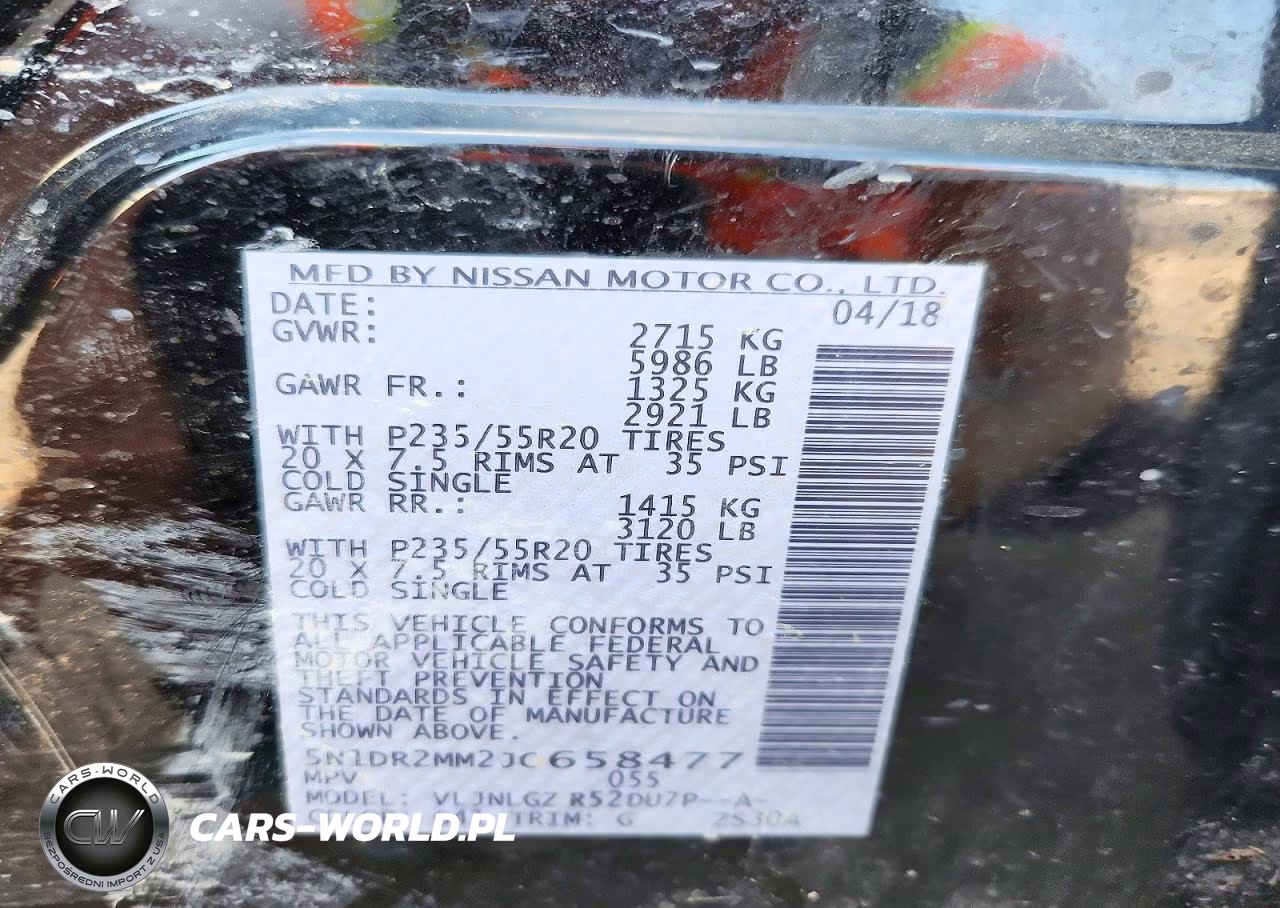 2018 Nissan Pathfinder Sl VIN:5N1DR2MM2JC658477 - 13
