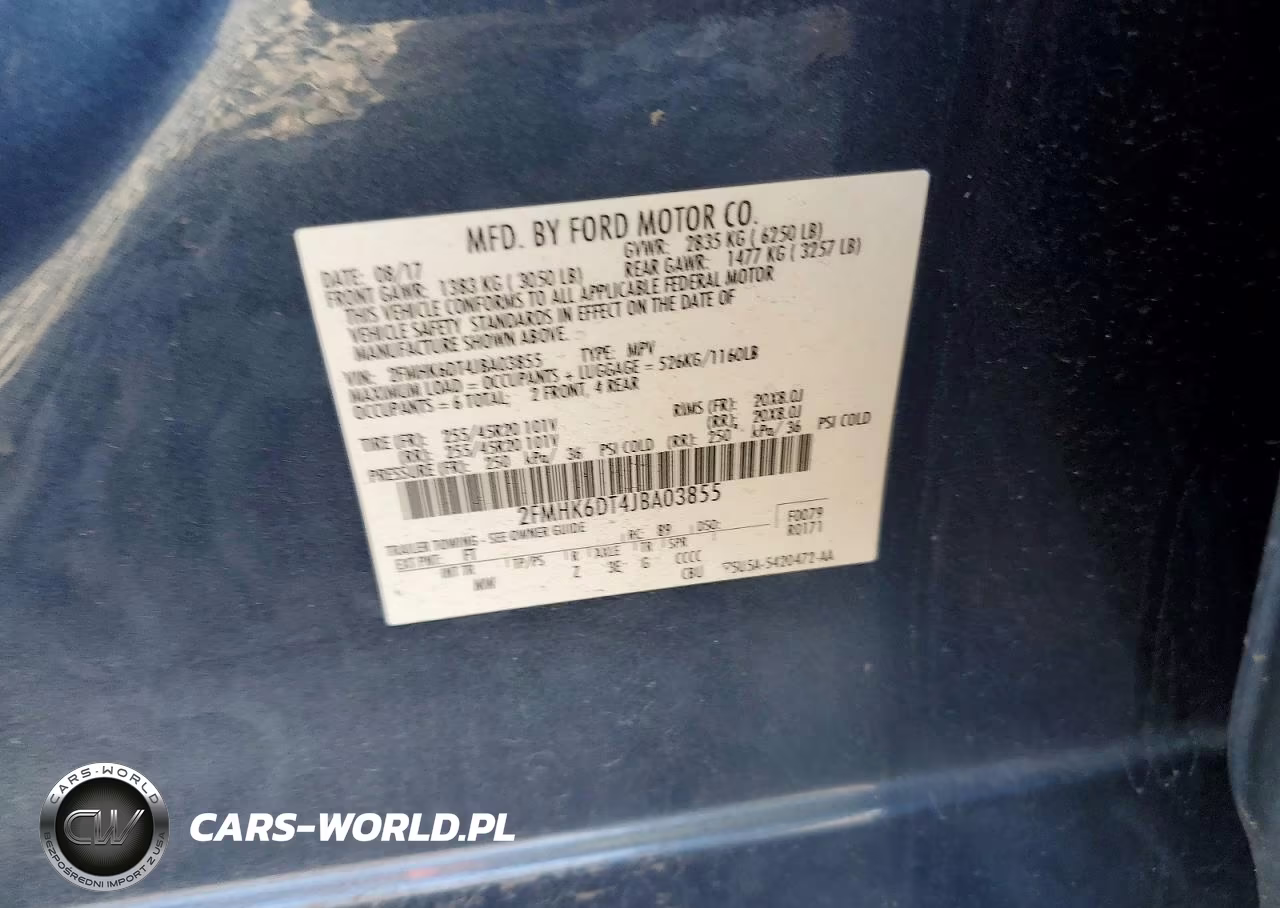 2018 Ford Flex Limited VIN:2FMHK6DT4JBA03855 - 12