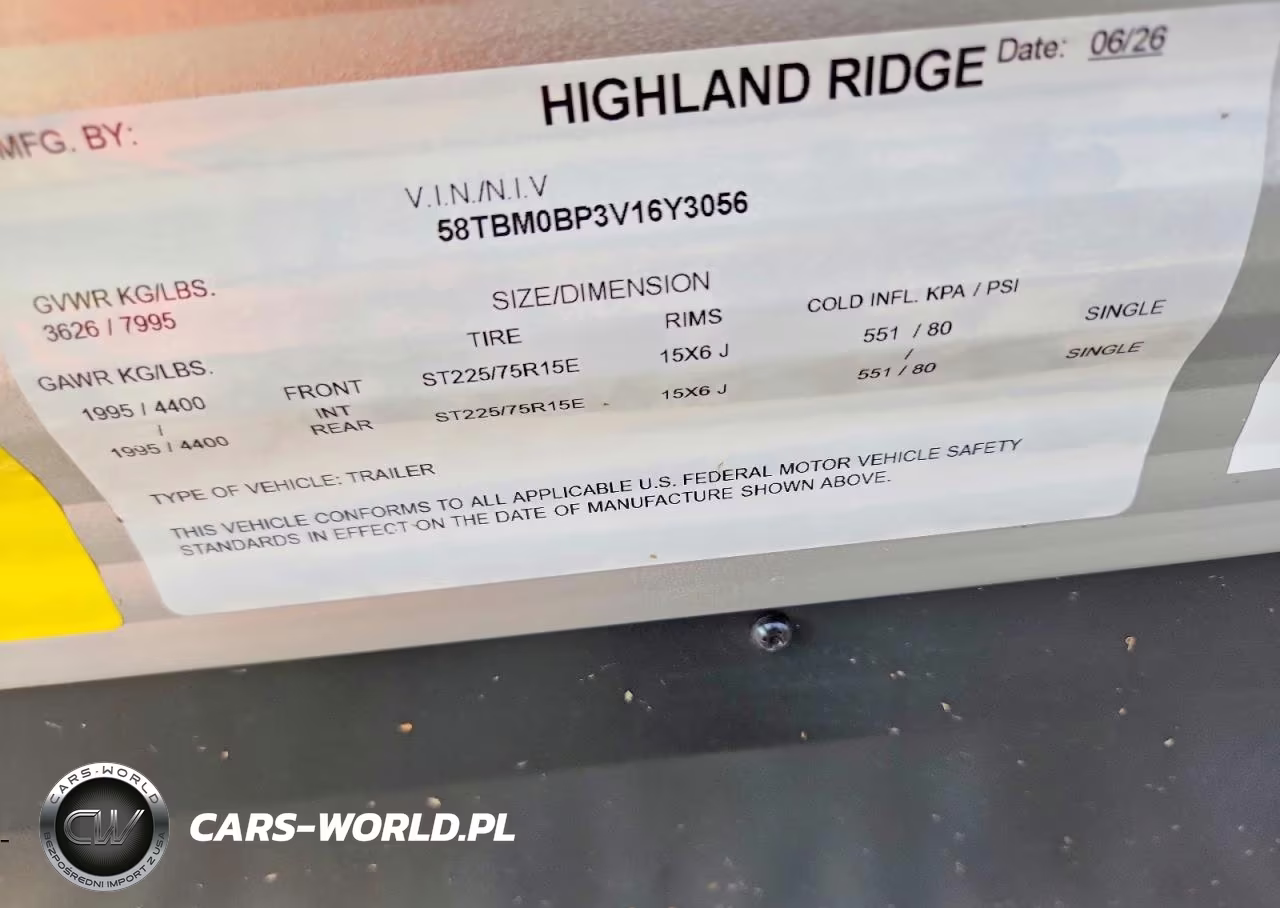 2027 Open Range Highland Range VIN:58TBM0BP3V16Y3056 - 10