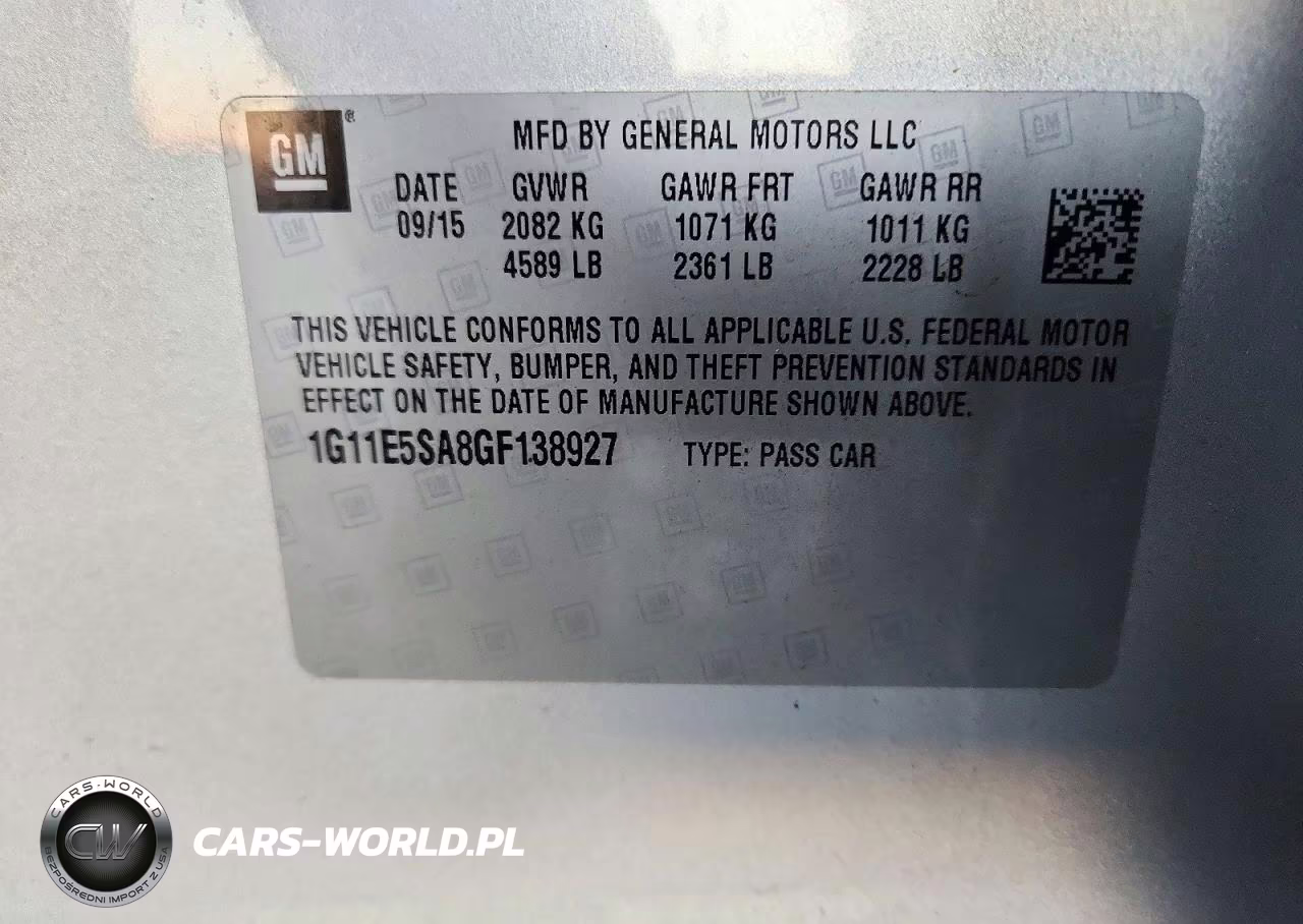 2016 Chevrolet Malibu Limited Ltz VIN:1G11E5SA8GF138927 - 12