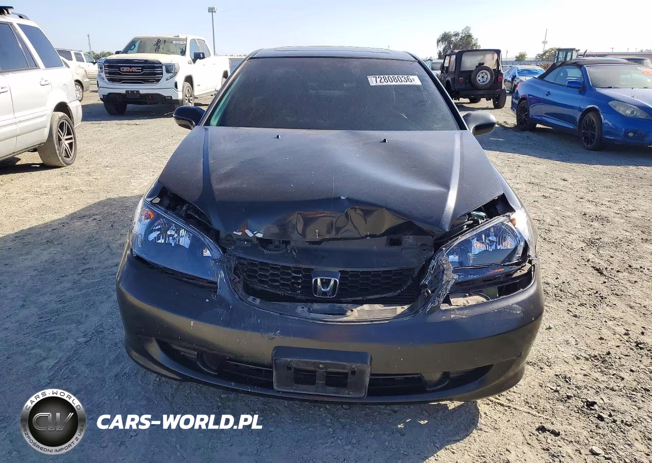 2004 Honda Civic Ex VIN:1HGEM22924L038059 - 5