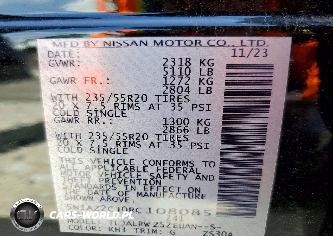 2024 Nissan Murano Sl VIN:5N1AZ2CJ0RC108085 - 13