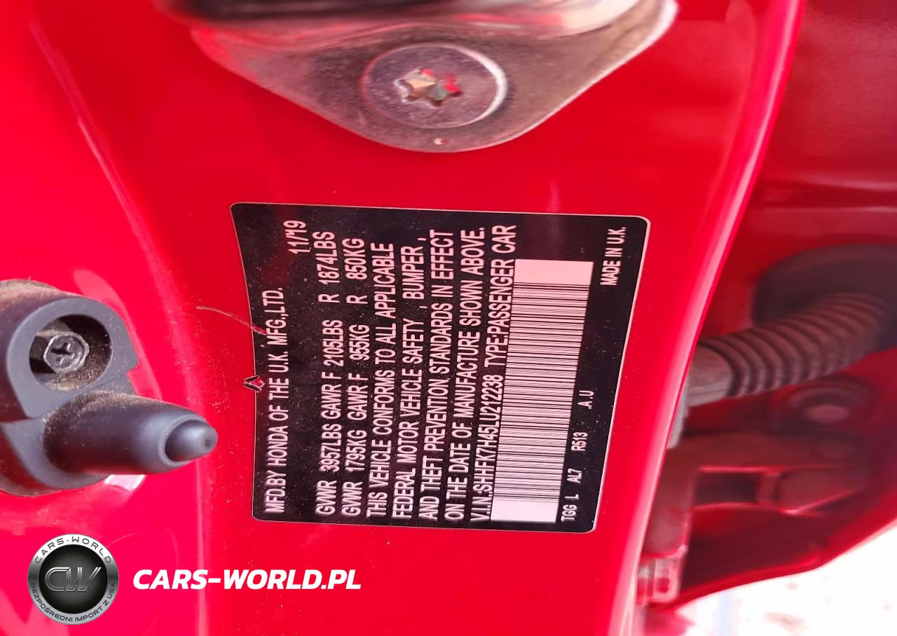 2020 Honda Civic Sport VIN:SHHFK7H45LU212238 - 13