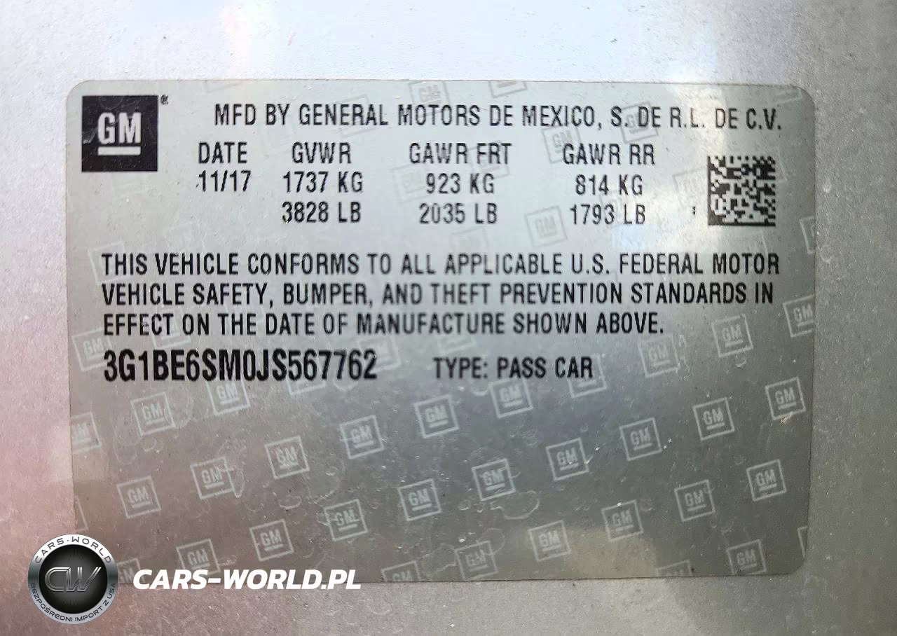 2018 Chevrolet Cruze Lt VIN:3G1BE6SM0JS567762 - 13