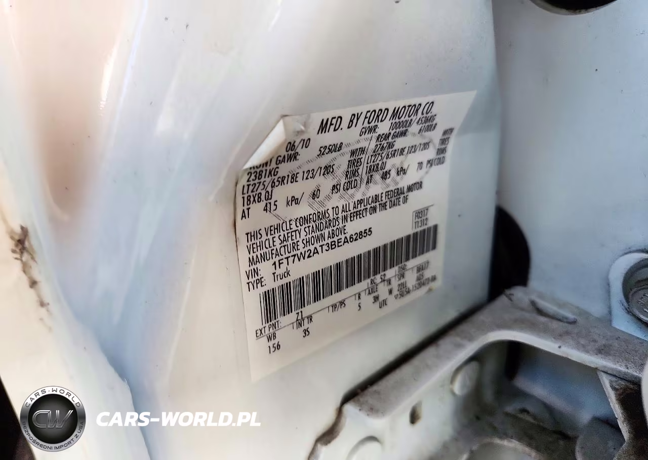 2011 Ford F250 Super Duty VIN:1FT7W2AT3BEA62855 - 12