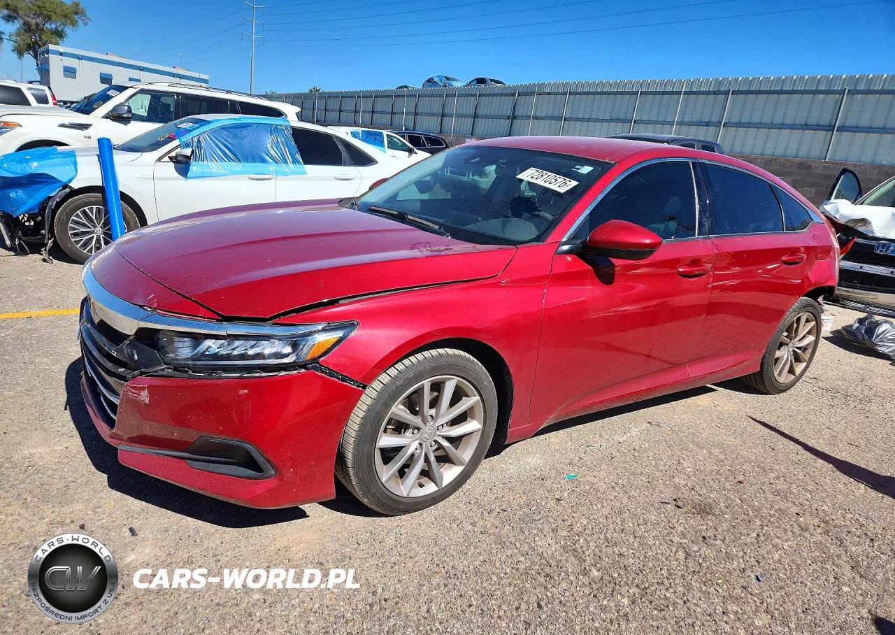 2022 Honda Accord Lx VIN:1HGCV1F10NA077555 - 1