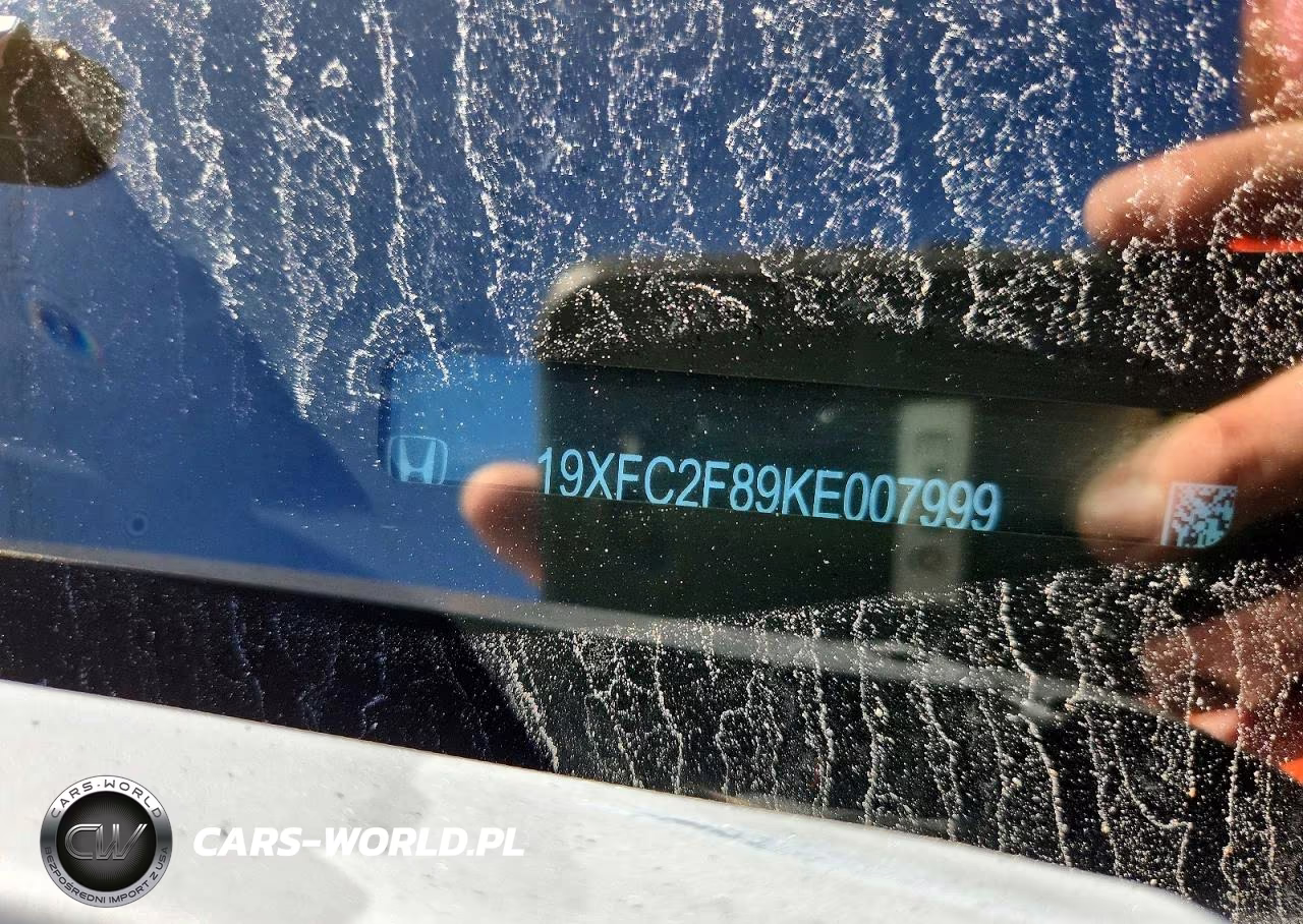 2019 Honda Civic Sport VIN:19XFC2F89KE007999 - 12