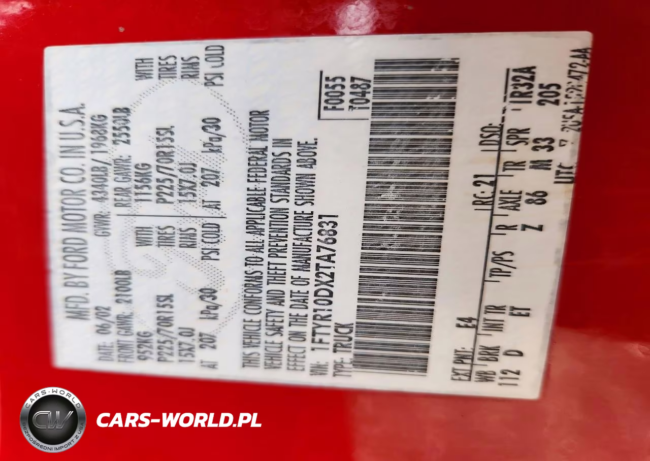 2002 Ford Ranger VIN:1FTYR10DX2TA76831 - 12