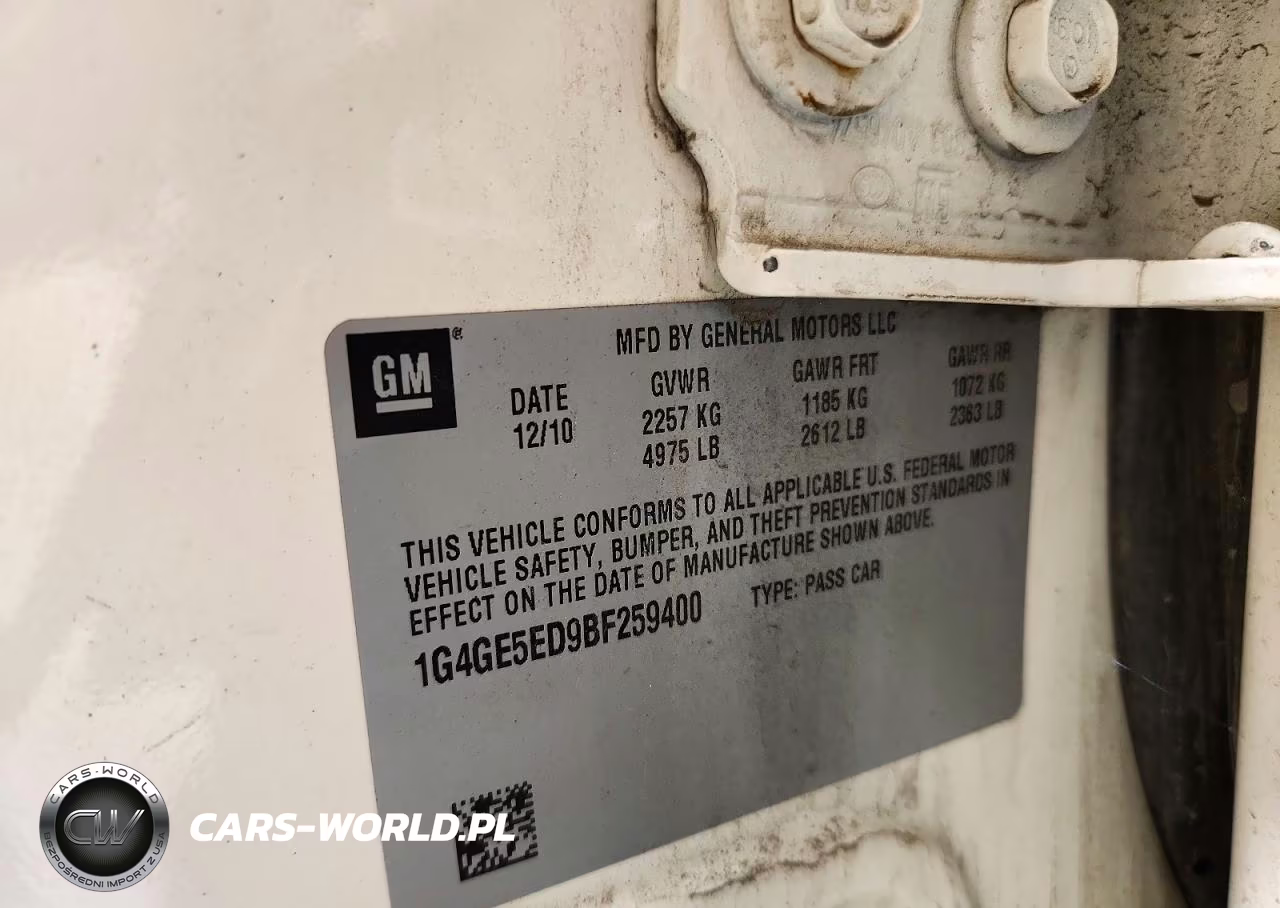2011 Buick Lacrosse Cxs VIN:1G4GE5ED9BF259400 - 13