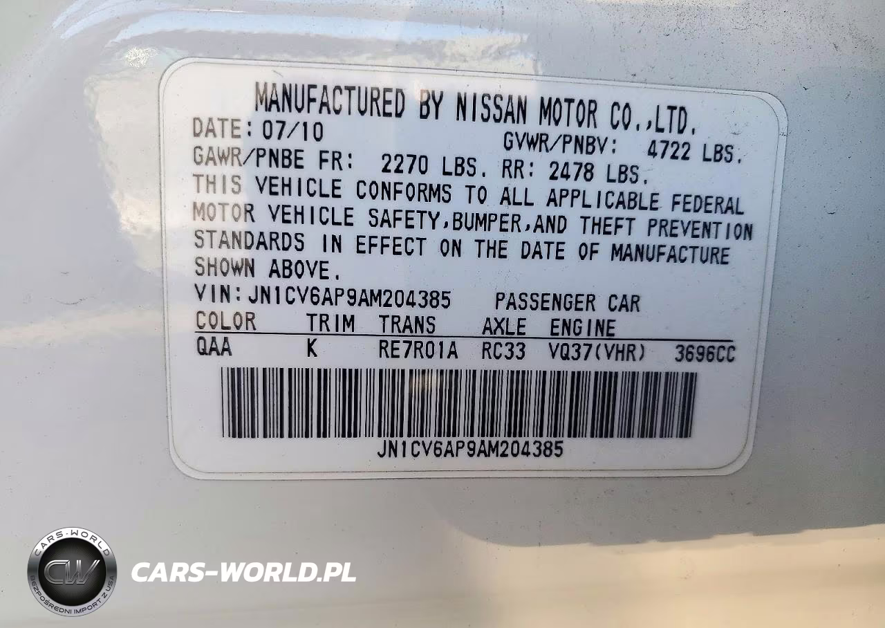 2010 Infiniti G37 Sedan Base VIN:JN1CV6AP9AM204385 - 12