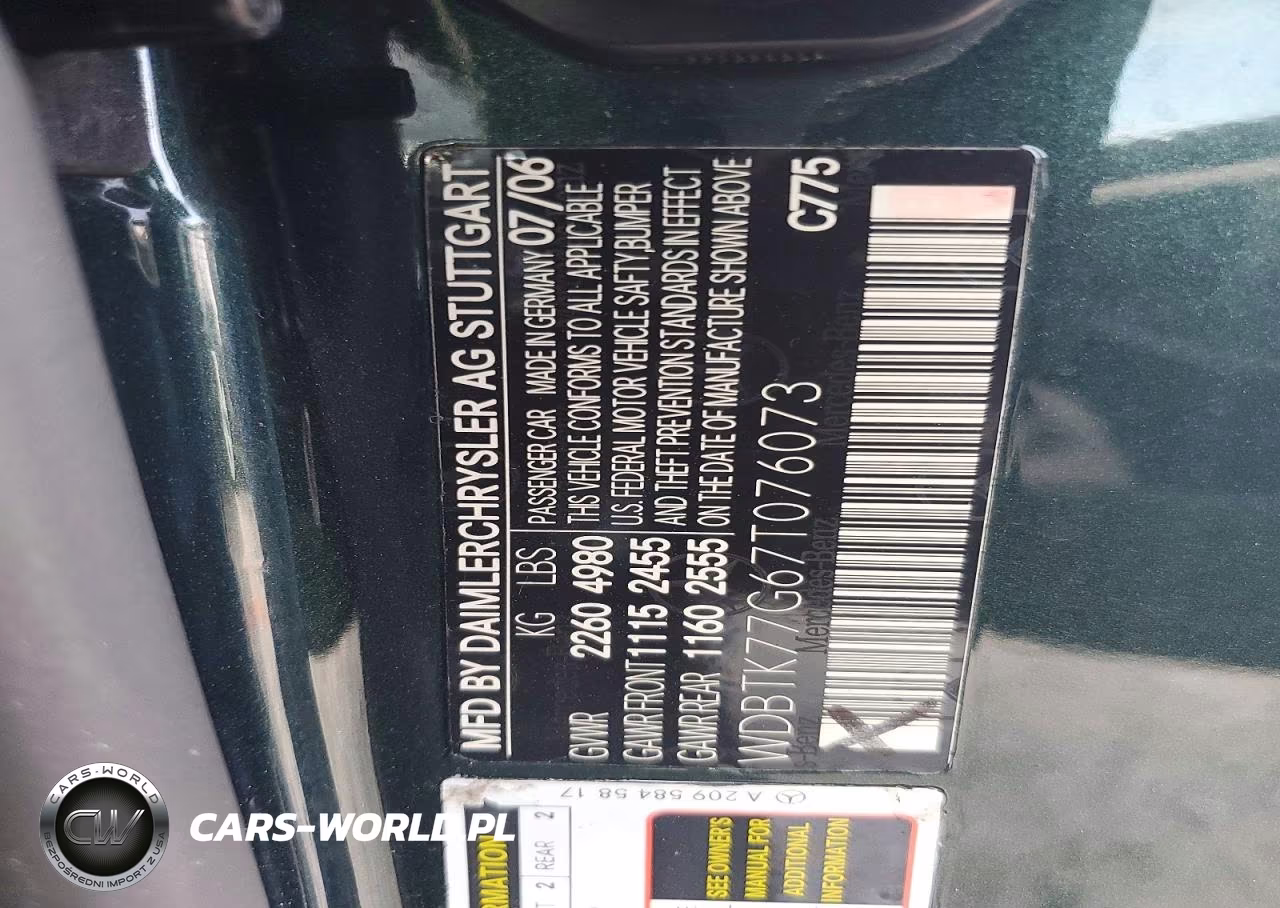 2007 Mercedes-Benz Clk 63 Amg VIN:WDBTK77G67T076073 - 13