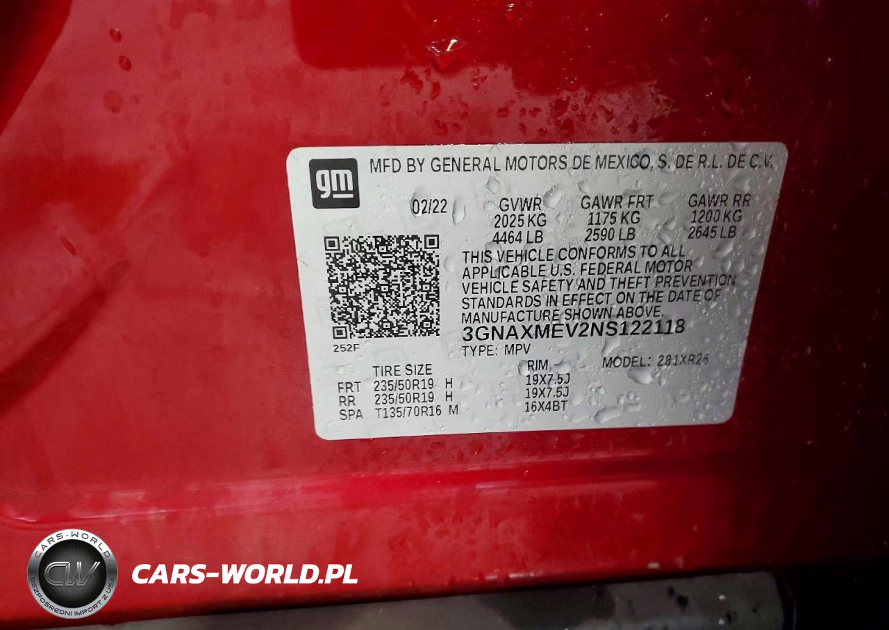 2022 Chevrolet Equinox Rs VIN:3GNAXMEV2NS122118 - 13
