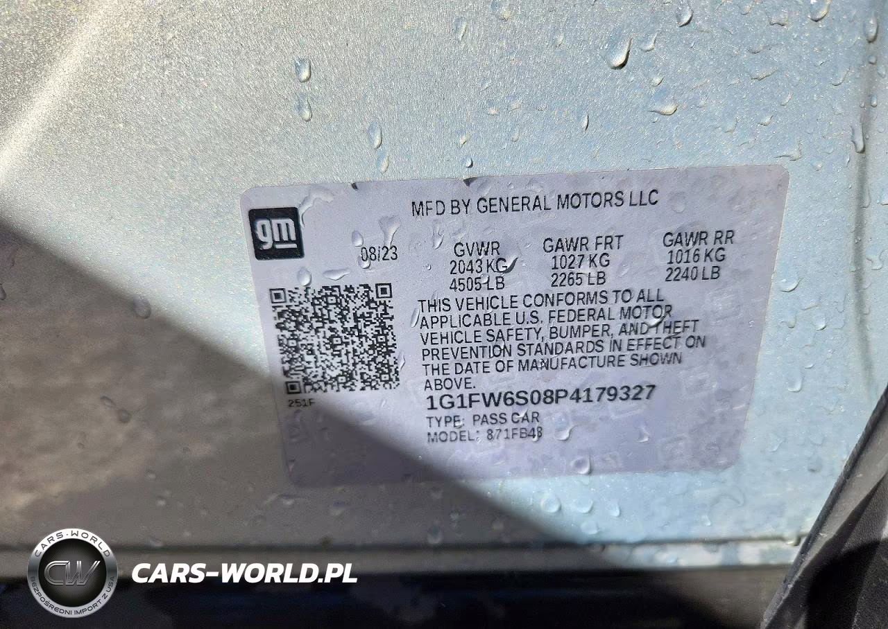 2023 Chevrolet Bolt Ev 1Lt VIN:1G1FW6S08P4179327 - 13