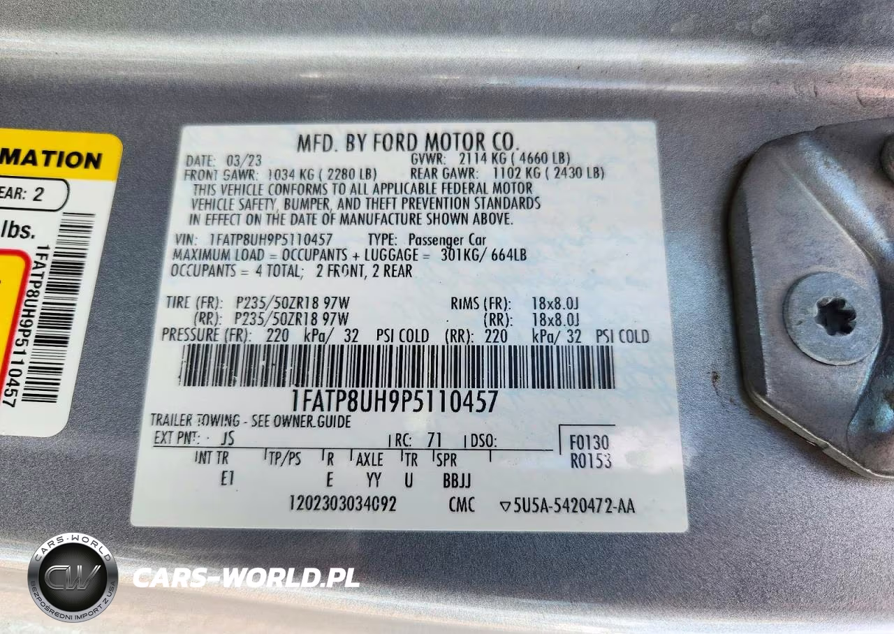 2023 Ford Mustang VIN:1FATP8UH9P5110457 - 12