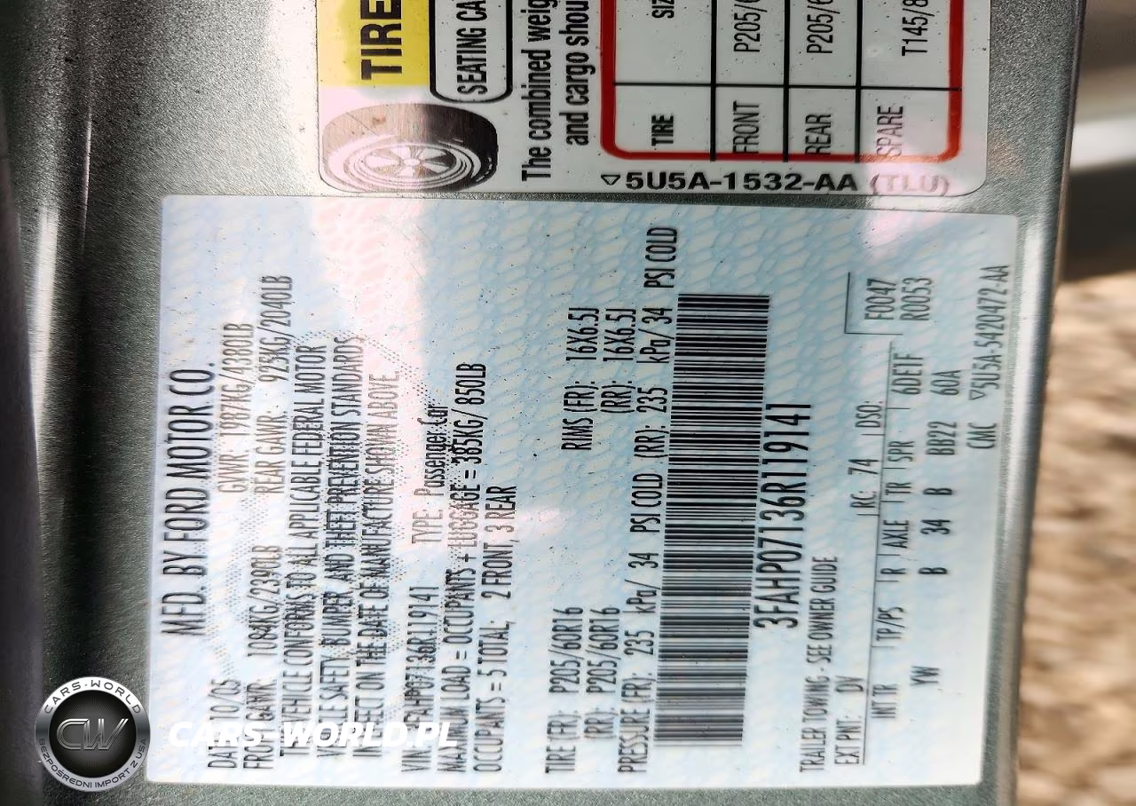 2006 Ford Fusion Se VIN:3FAHP07136R119141 - 12