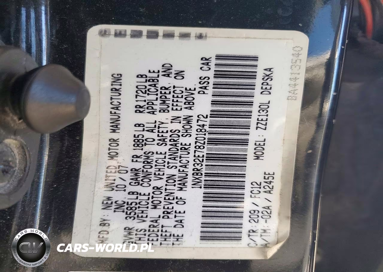 2008 Toyota Corolla S VIN:1NXBR32E78Z018472 - 12