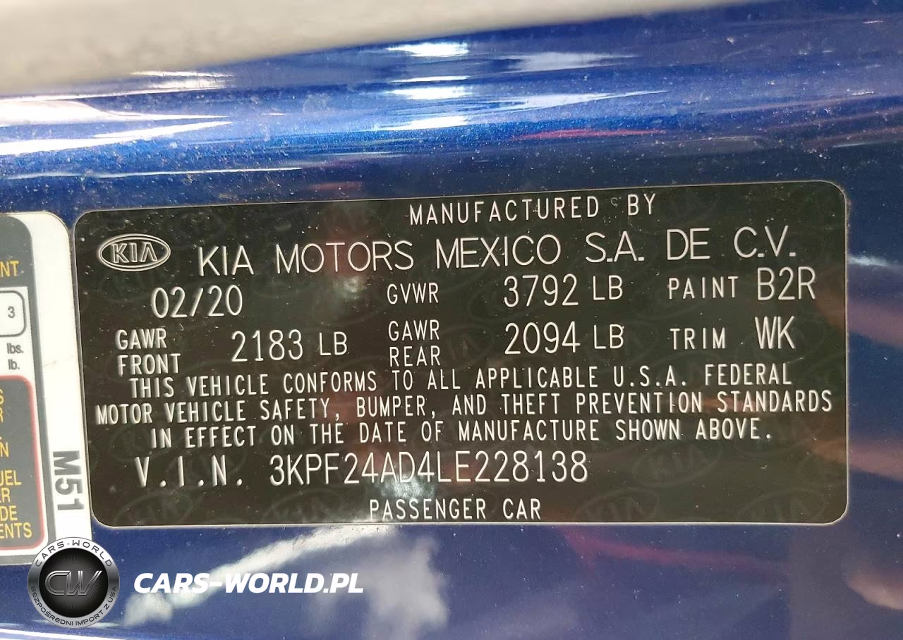 2020 Kia Forte Fe VIN:3KPF24AD4LE228138 - 12