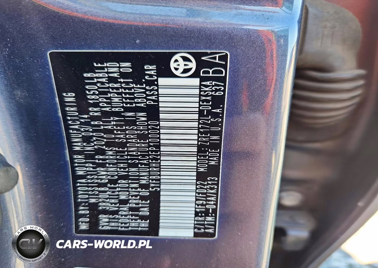 2014 Toyota Corolla S VIN:5YFBURHE2EP100020 - 12