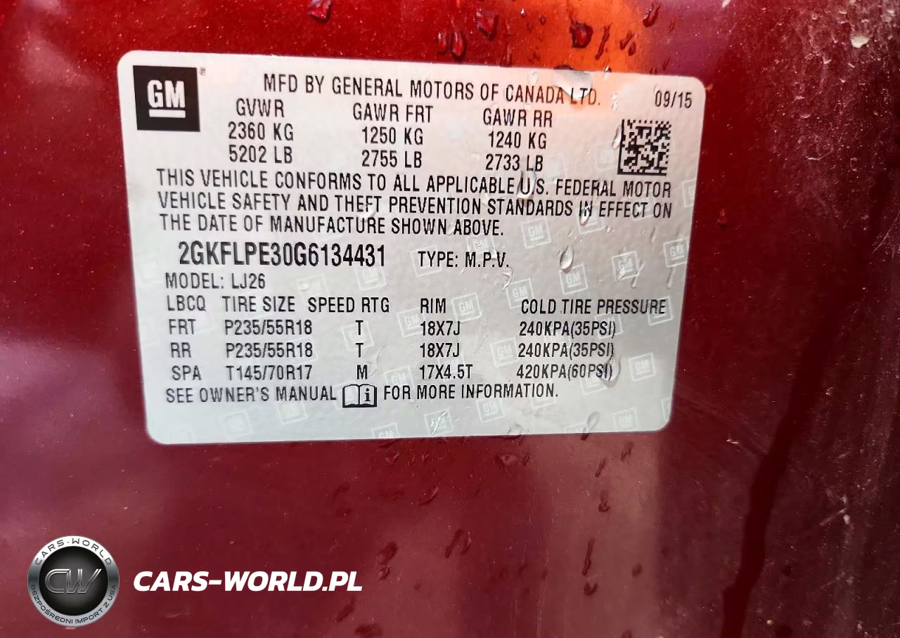2016 GMC Terrain Slt VIN:2GKFLPE30G6134431 - 13
