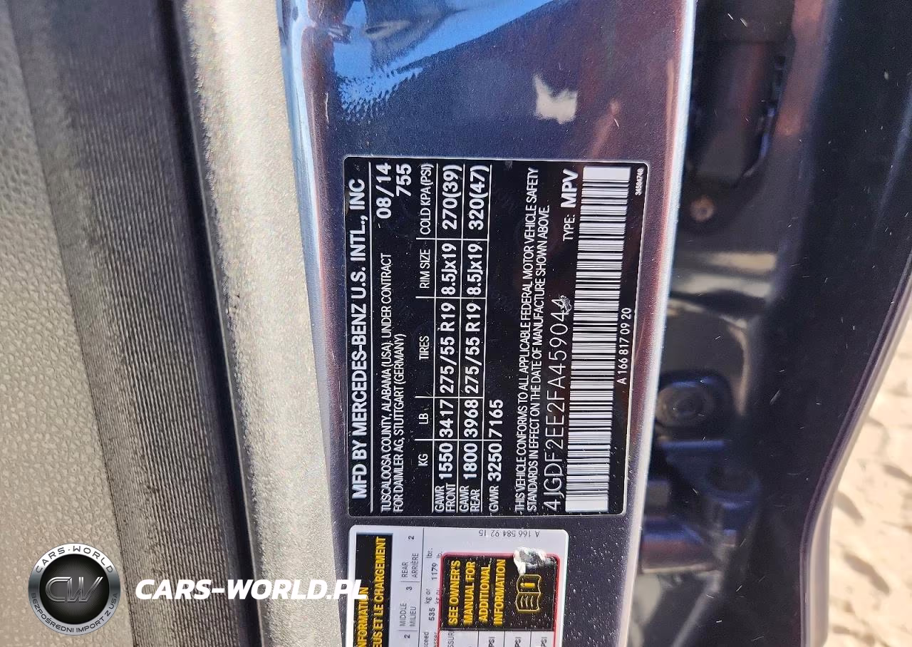 2015 Mercedes-Benz Gl 350 Bluetec VIN:4JGDF2EE2FA459044 - 13