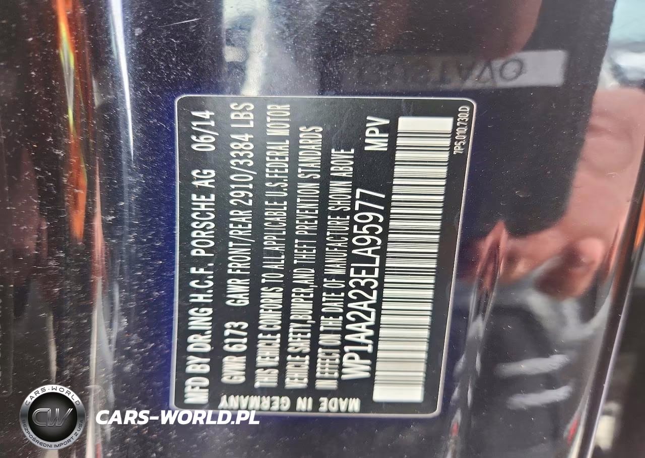 2014 Porsche Cayenne VIN:WP1AA2A23ELA95977 - 13