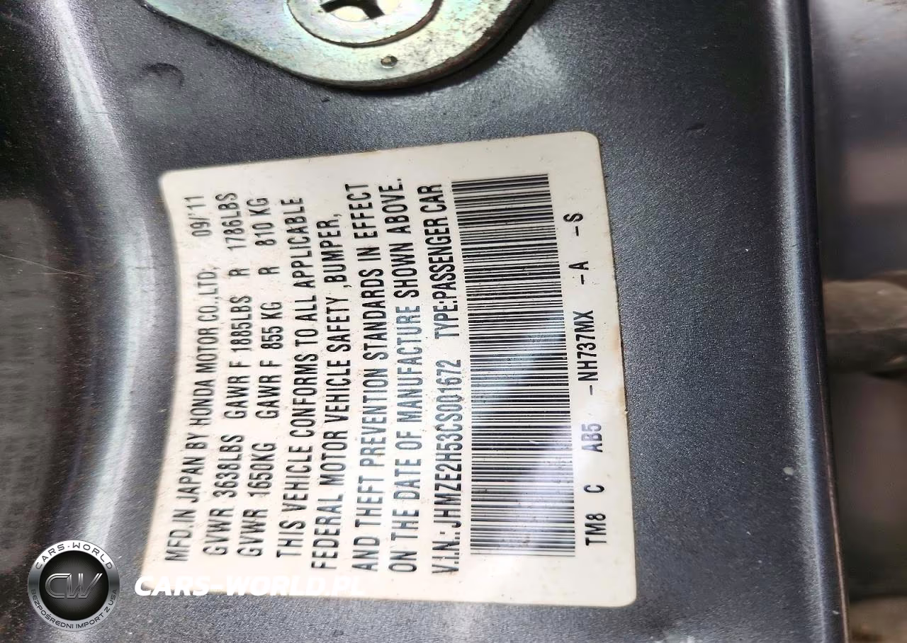 2012 Honda Insight Lx VIN:JHMZE2H53CS001672 - 12