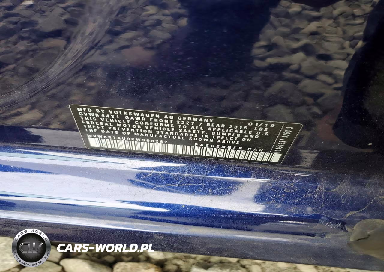 2019 Volkswagen E-Golf Se VIN:WVWKR7AU9KW908262 - 12