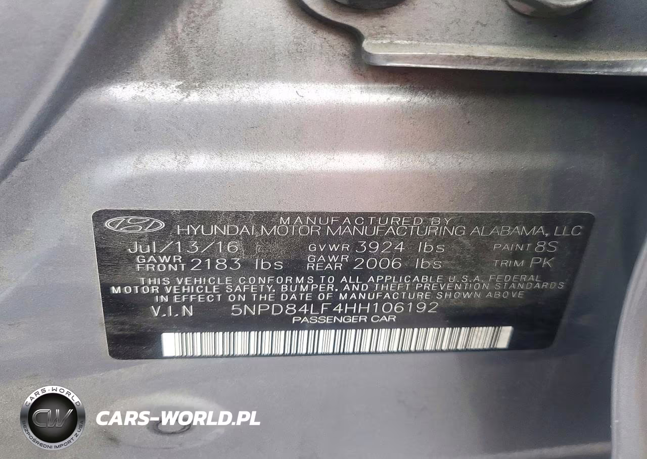 2017 Hyundai Elantra Se VIN:5NPD84LF4HH106192 - 12