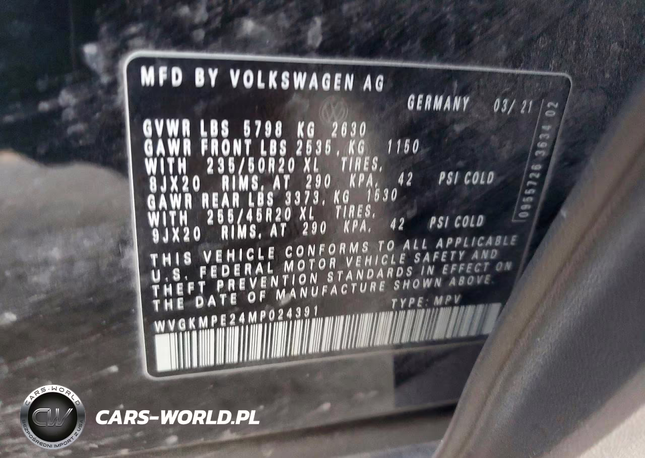 2021 Volkswagen Id.4 Pro S VIN:WVGKMPE24MP024391 - 13