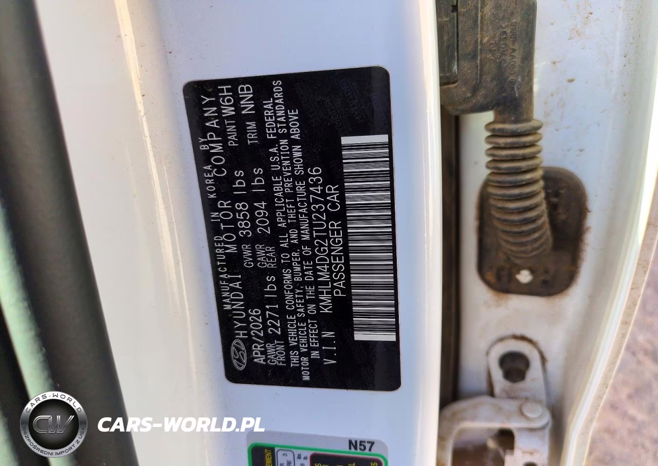 2026 Hyundai Elantra Sel Sport VIN:KMHLM4DG2TU237436 - 13