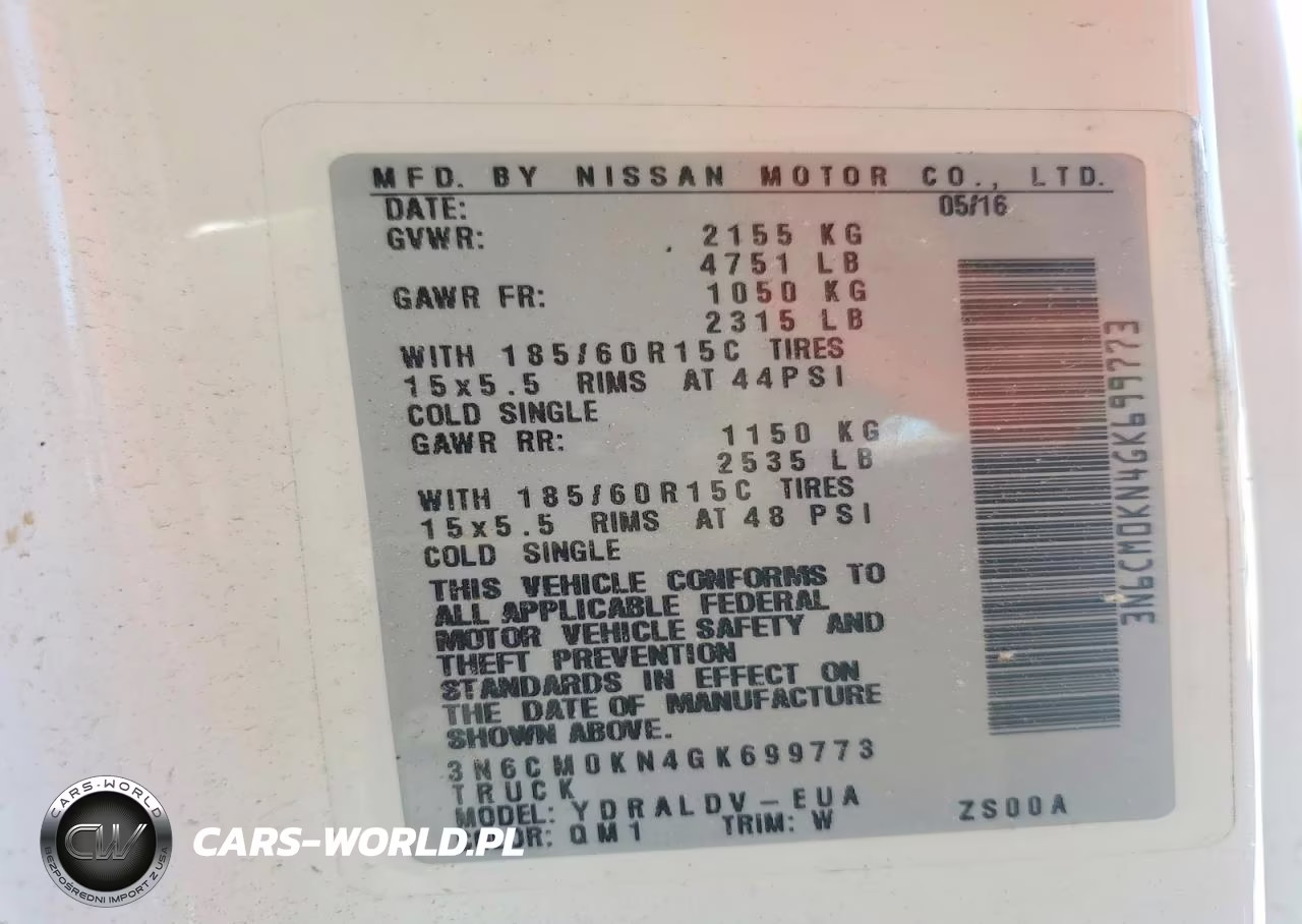 2016 Nissan Nv200 Delivery Van VIN:3N6CM0KN4GK699773 - 12