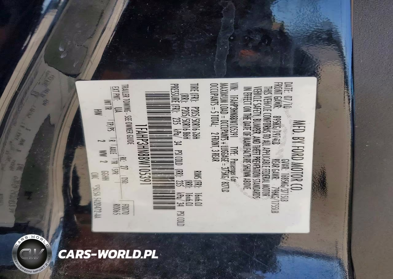 2011 Ford Focus Sel VIN:1FAHP3HN8BW105391 - 12