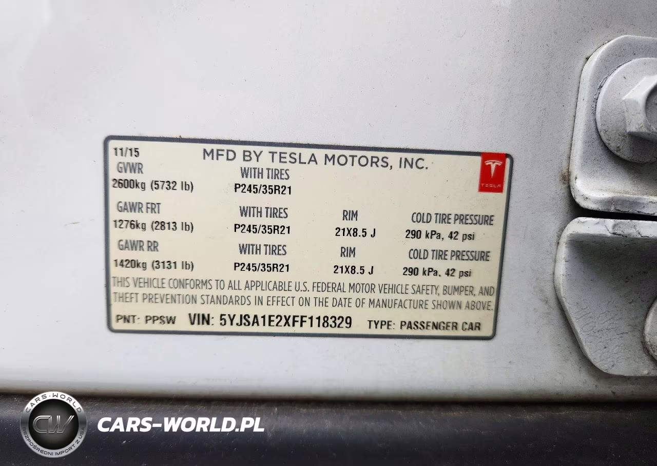 2015 Tesla Model S VIN:5YJSA1E2XFF118329 - 12