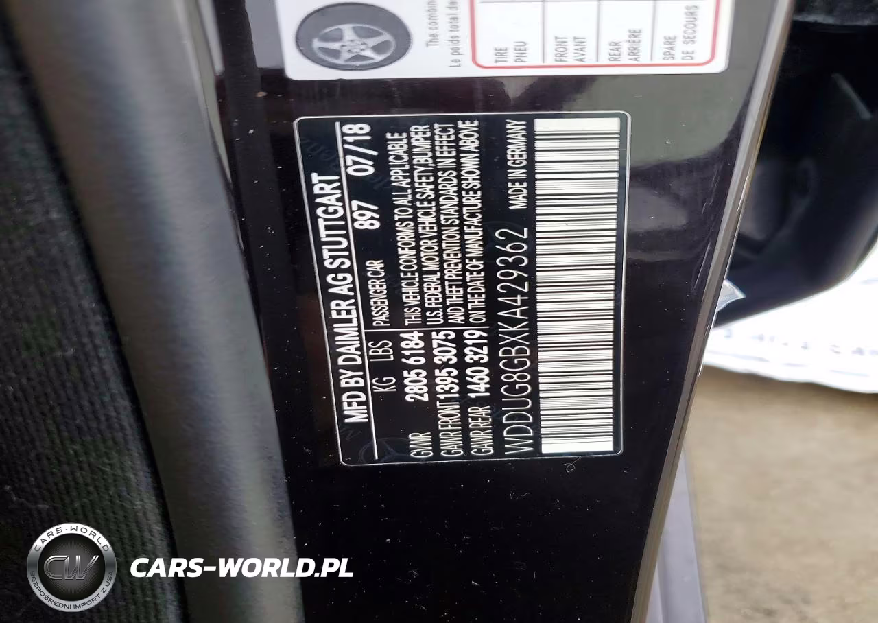 2019 Mercedes-Benz S 560 4Matic VIN:WDDUG8GBXKA429362 - 12