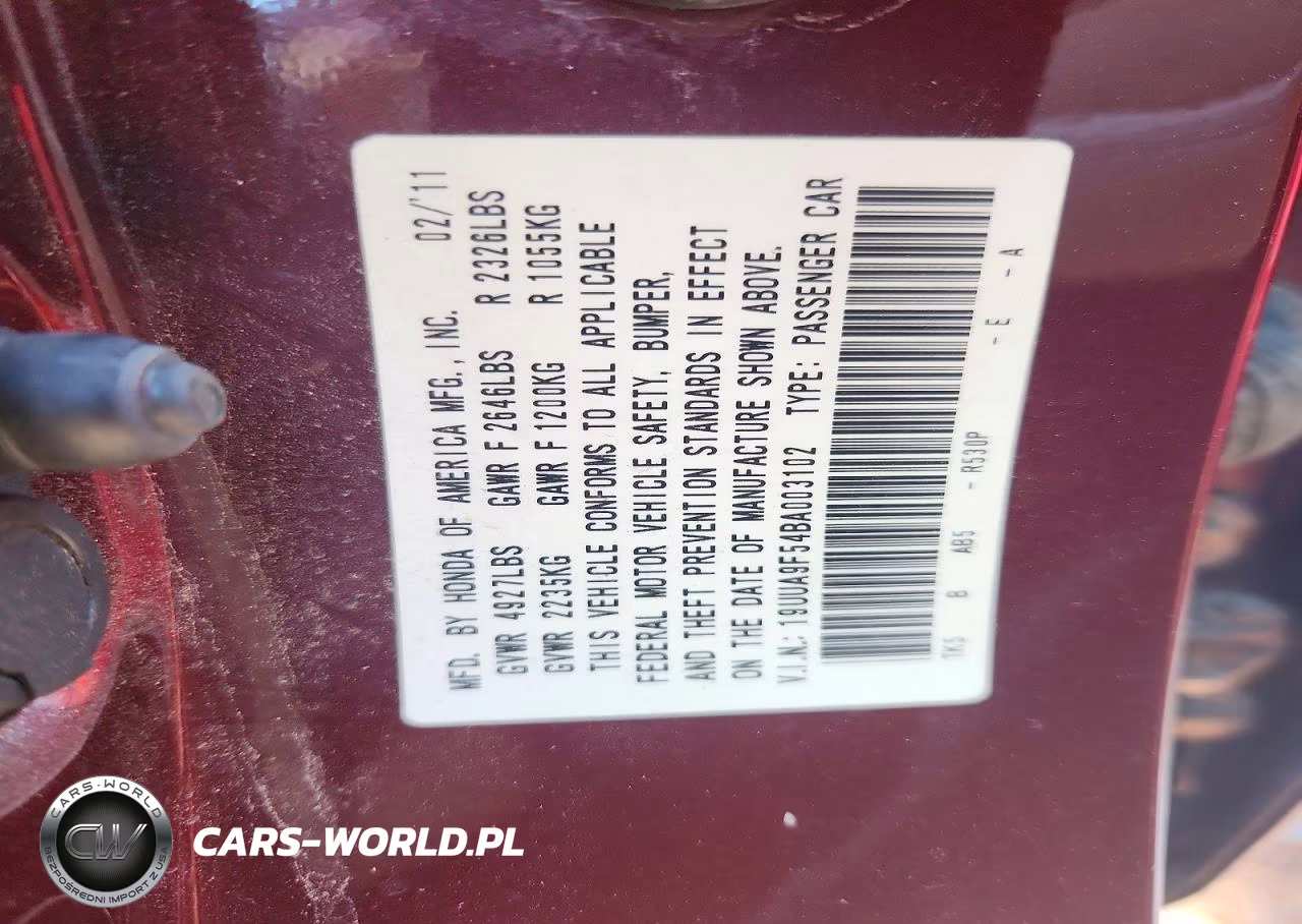 2011 Acura Tl 3.7 VIN:19UUA9F54BA003102 - 13