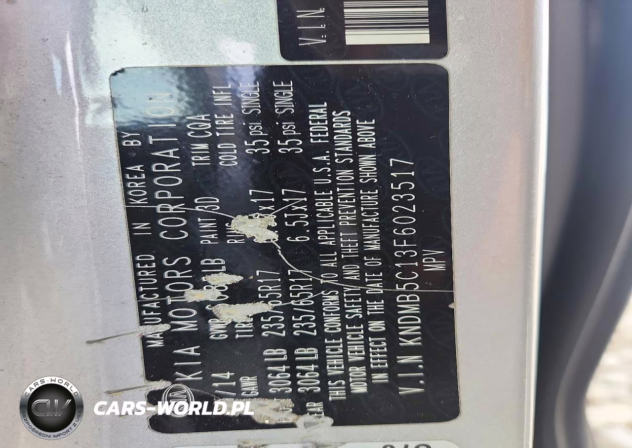 2015 Kia Sedona Lx VIN:KNDMB5C13F6023517 - 13