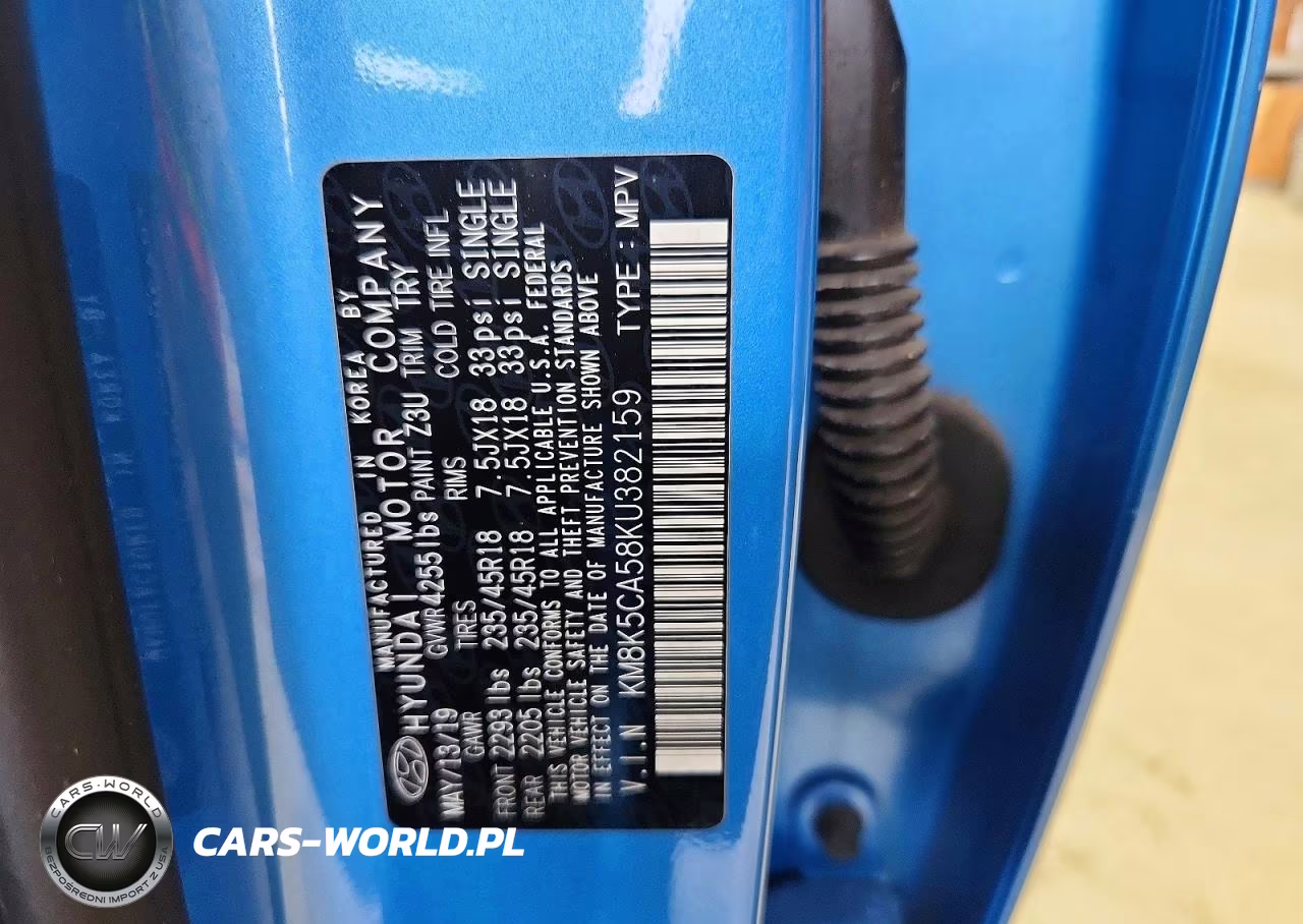 2019 Hyundai Kona Ultimate VIN:KM8K5CA58KU382159 - 13