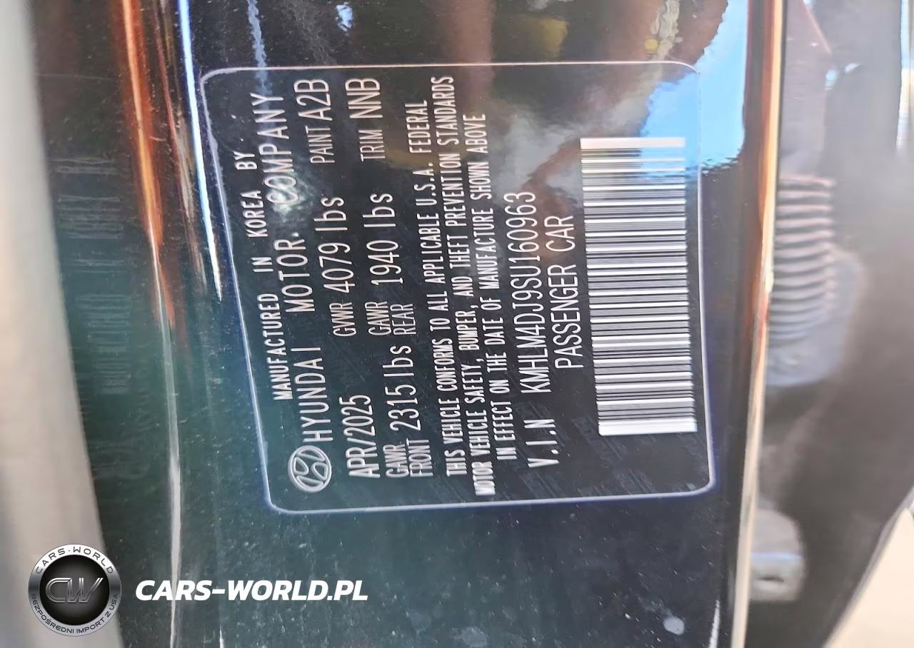 2025 Hyundai Elantra Hybrid Sel Sport VIN:KMHLM4DJ9SU160963 - 12