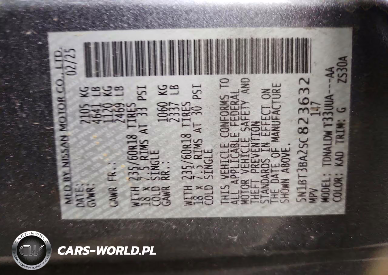 2025 Nissan Rogue Sv VIN:5N1BT3BA2SC823632 - 14