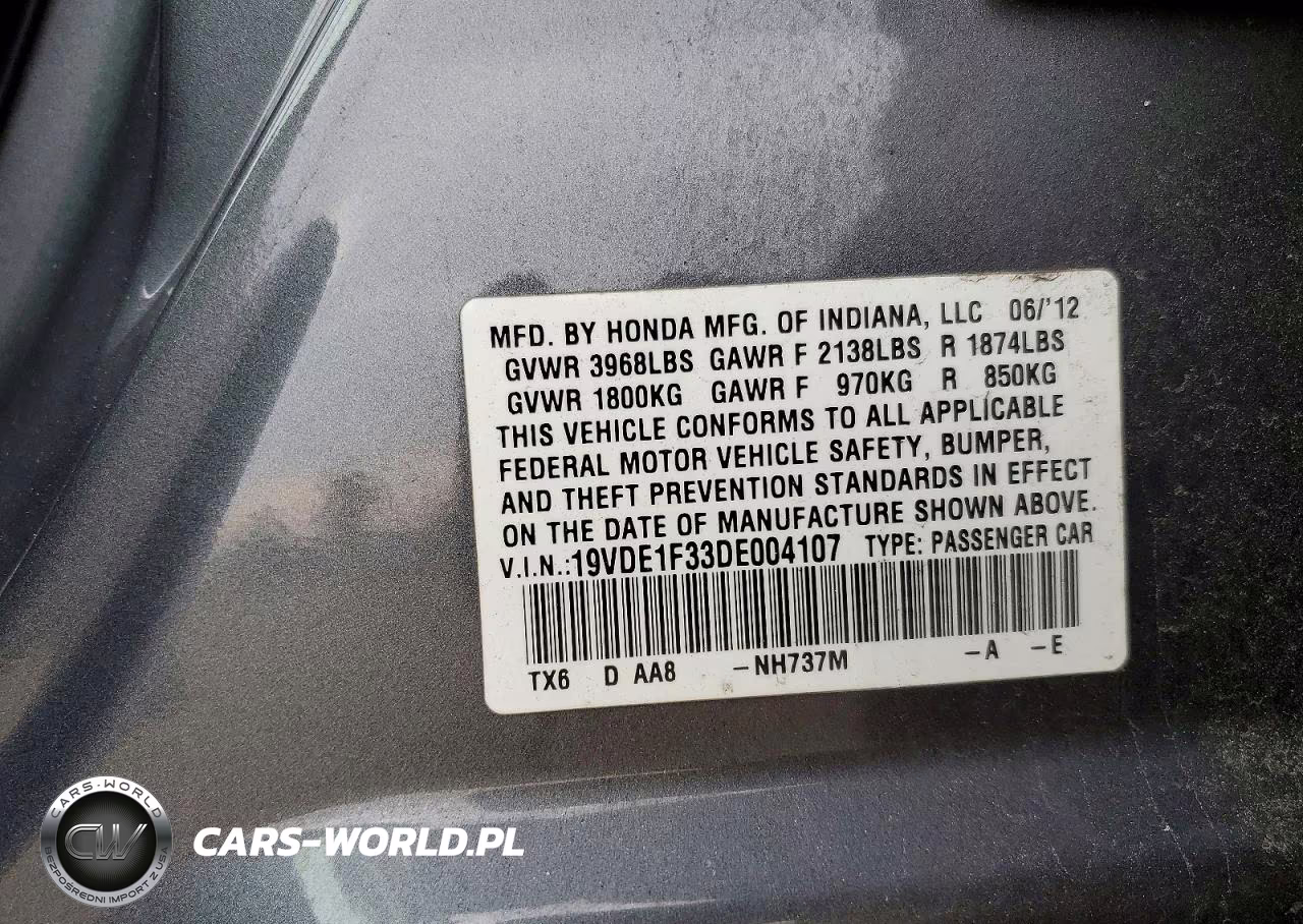 2013 Acura Ilx 20 VIN:19VDE1F33DE004107 - 13