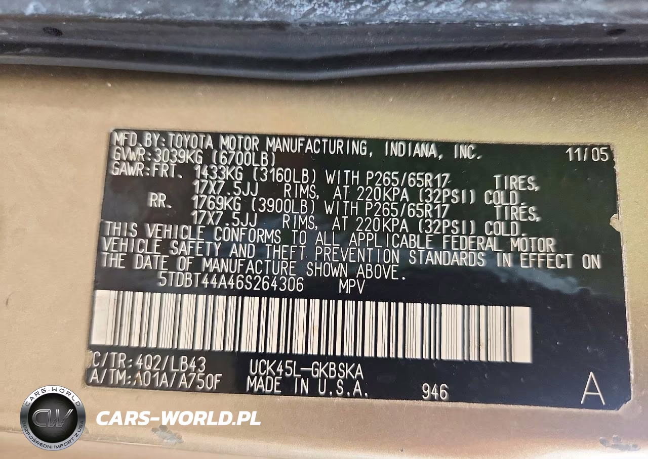 2006 Toyota Sequoia Sr5 VIN:5TDBT44A46S264306 - 13