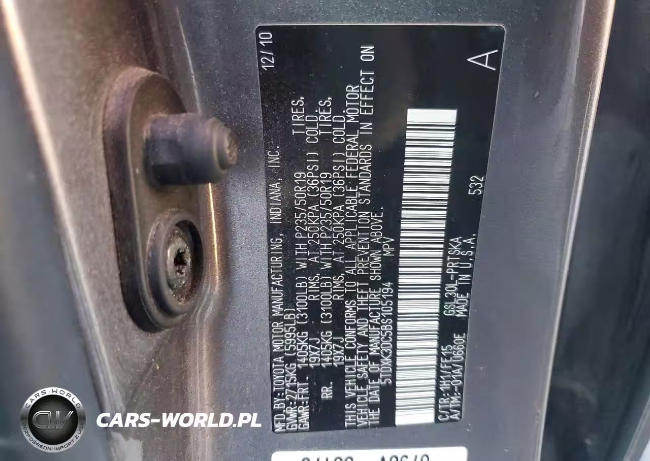 2011 Toyota Sienna Sport VIN:5TDXK3DC5BS105194 - 13